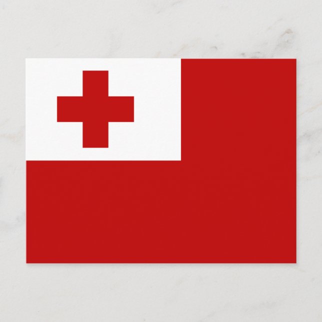 Tonga Flag Postcard (Front)