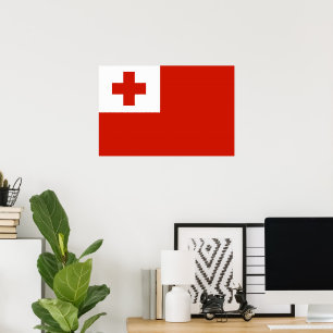 Tonga flag poster