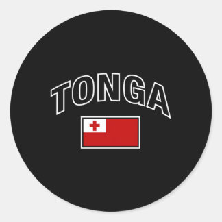 Tonga Flag Proud Tongan Classic Round Sticker