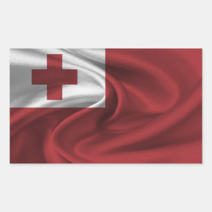 Tonga Flag Rectangular Sticker