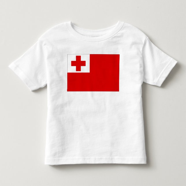 Tonga Flag Toddler T-Shirt (Front)