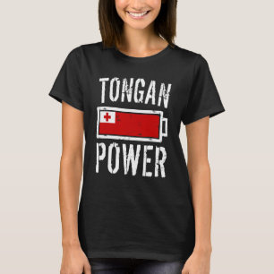 Tonga Flag Tongan Power Battery Proud Tee