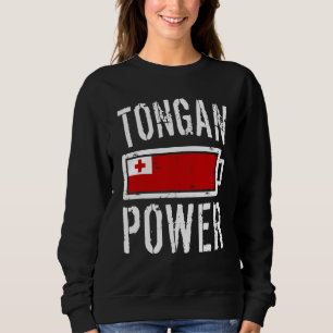 Tonga Flag Tongan Power Battery Proud Tee