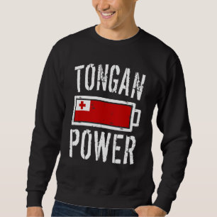 Tonga Flag Tongan Power Battery Proud Tee