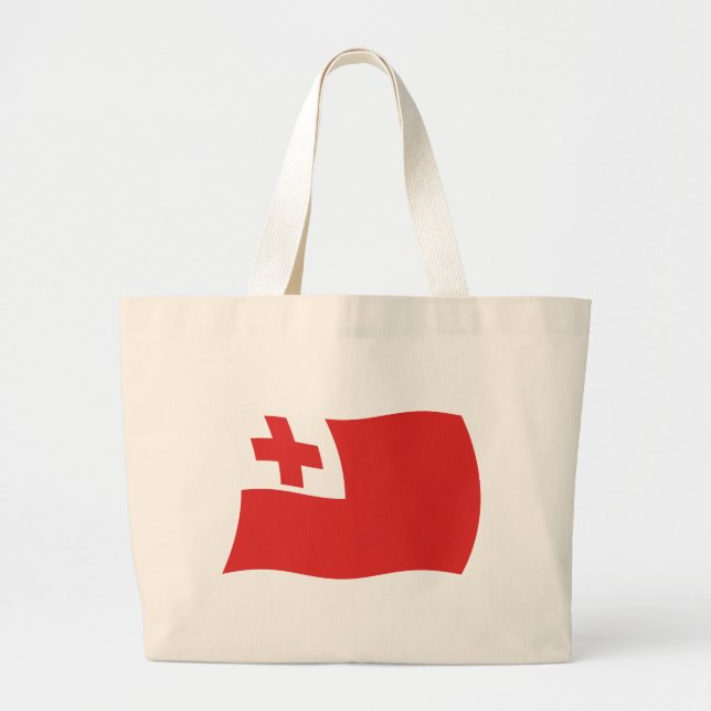 Tonga Flag Tote Bag (Front)