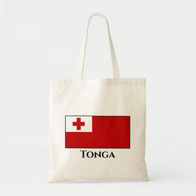Tonga Flag Tote Bag (Front)