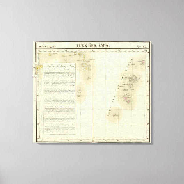 Tonga Oceania no 47 Canvas Print (Front)