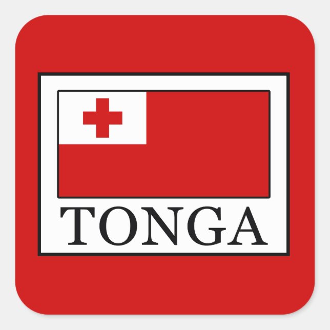Tonga Square Sticker (Front)