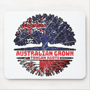 Tonga Tongan Australian Australia Tree Roots Flag Mouse Pad
