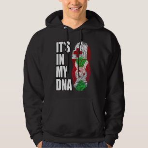Tongan And Burundian Mix Heritage DNA Flag Hoodie