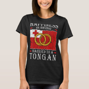 Tongan Wedding Kingdom of Tonga Heritage Roots Fla T-Shirt