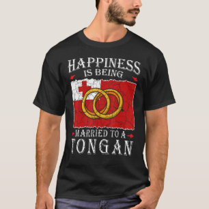 Tongan Wedding Kingdom of Tonga Heritage Roots Fla T-Shirt