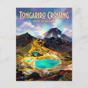 Tongariro Alpine Crossing New Zealand Postcard