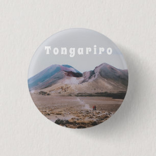 Tongariro National Park, New Zealand Souvenir 3 Cm Round Badge