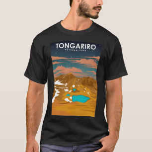 Tongariro New Zealand National Park at Night T-Shirt