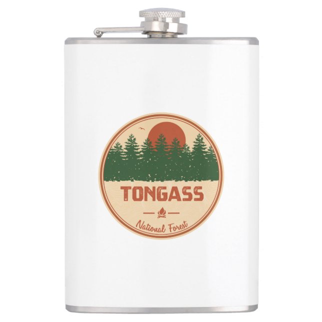 Tongass National Forest Hip Flask (Front)
