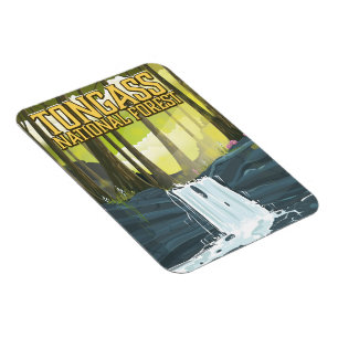 Tongass National Forest travel poster Magnet