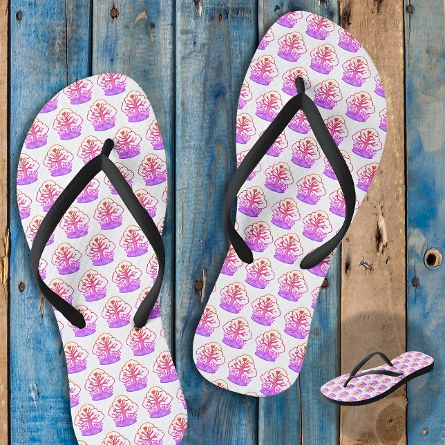 Tongs Caribbean SHEMIS-TREE beach white tree black Jandals (Tongs Caraïbes CHEMIS-TREE plage arbre blanc noir)