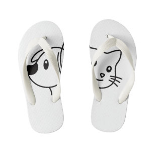 Tongs cat& dog pour vacance new DESGIN  Kid's Jandals