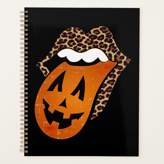 Tongue Mouth Halloween Planner (Front)