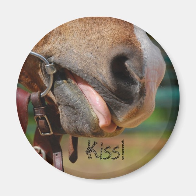 Tongue N Bit, Kiss! Magnet (Front)