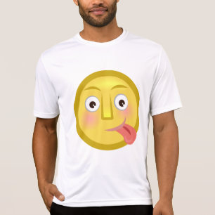 Tongue Out Emoji Funny Goofy Face T-Shirt