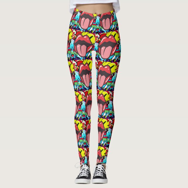 Tongue Twister Leggings (Front)