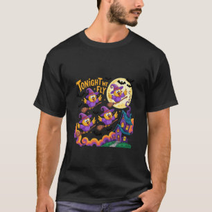 Tonight We Fly Witch Chicken Halloween T-Shirt