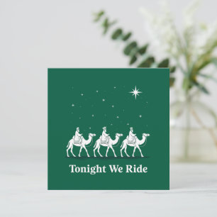 Tonight We Ride Christmas Christian Faith Xmas Holiday Card