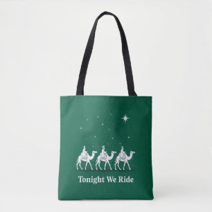 Tonight We Ride Christmas Christian Faith Xmas Tote Bag