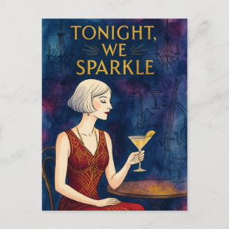 Tonight We Sparkle Postcard