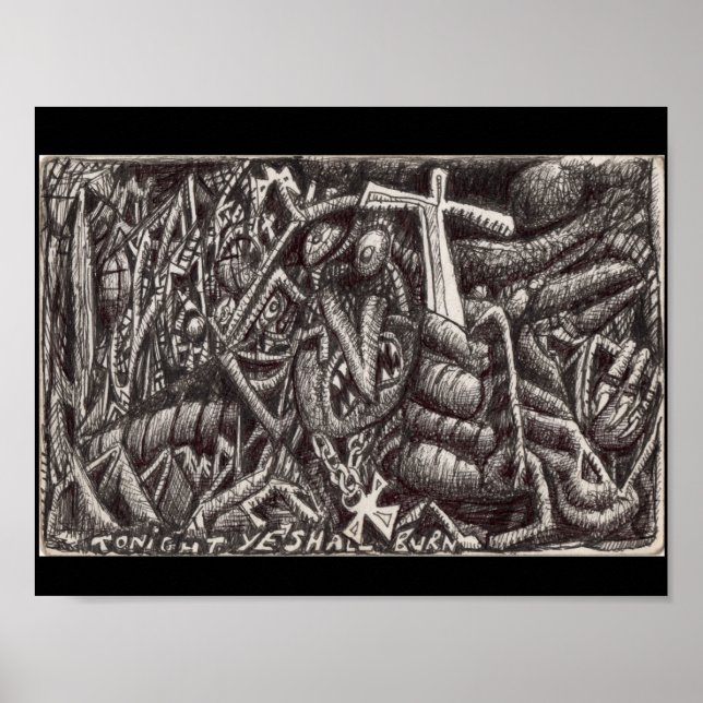 "Tonight, ye shall burn!" Poster (Front)