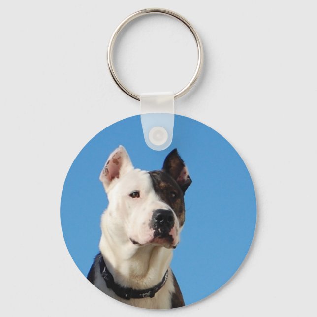 Tonka, the pit bull, Keychain (Front)