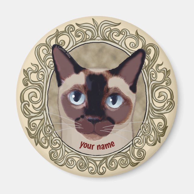 Tonkinese Cat  magnet (Front)