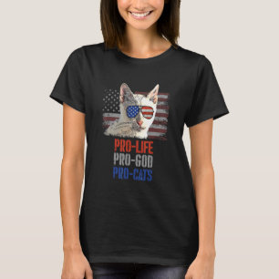 Tonkinese Cat Pro Life Pro God Pro Cats American F T-Shirt