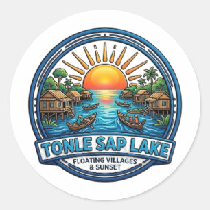 TONLE SAP LAKE CLASSIC ROUND STICKER