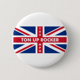 Tonne Up Rocker 6 Cm Round Badge
