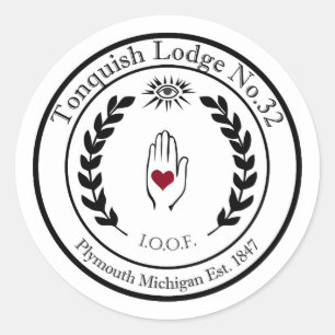 Tonquish IOOF Sticker