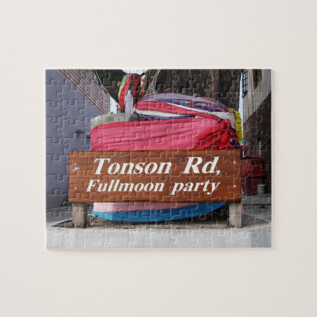 Tonson Rd. Fullmoon Party, Koh Phangan, Thailand Jigsaw Puzzle (Horizontal)