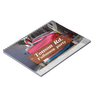 Tonson Rd. Fullmoon Party, Koh Phangan, Thailand Spiral Notebook