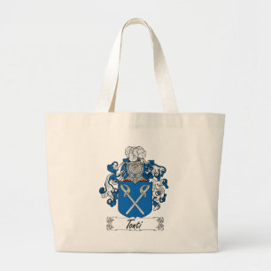 Tonti Family Crest Large Tote Bag
