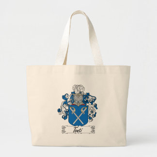Tonti Family Crest Large Tote Bag