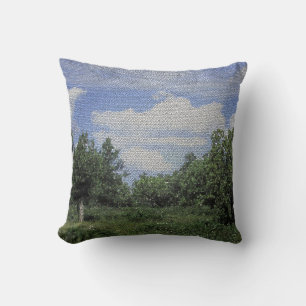 Tonto National Forest Photo Mosaic Landscape Cushion