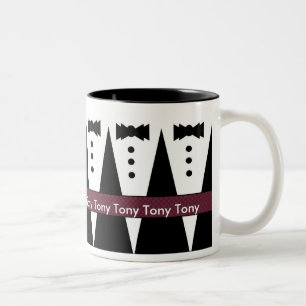 TONY Groomsman Mug - Black and White Tuxes