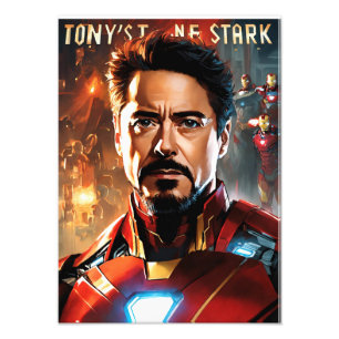 tony stark photo print