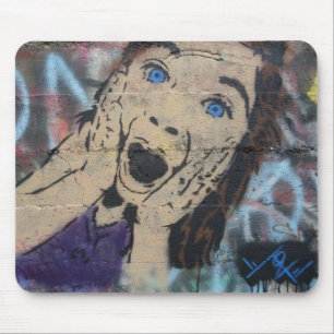 Tonza's Creaming Girl Stencil Mouse Pad