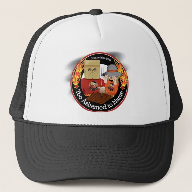 Too Ashamed to Name BBQ Ball cap (Front)
