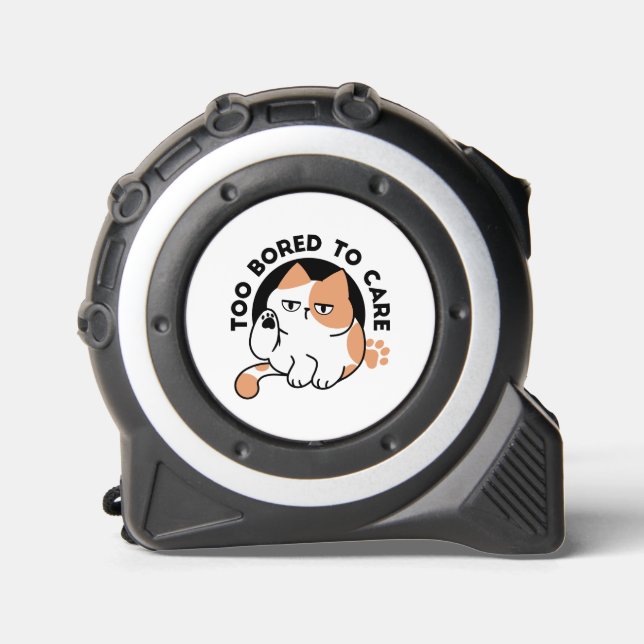 Too Bored to Care – Funny Grumpy Cat Quote 1 (Front)