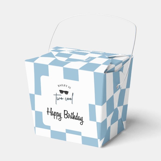 Too Cool 2nd Birthday Favour Box (Front Side)