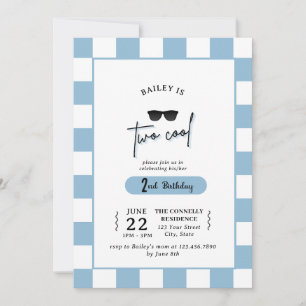 Too Cool 2nd Birthday Invitation